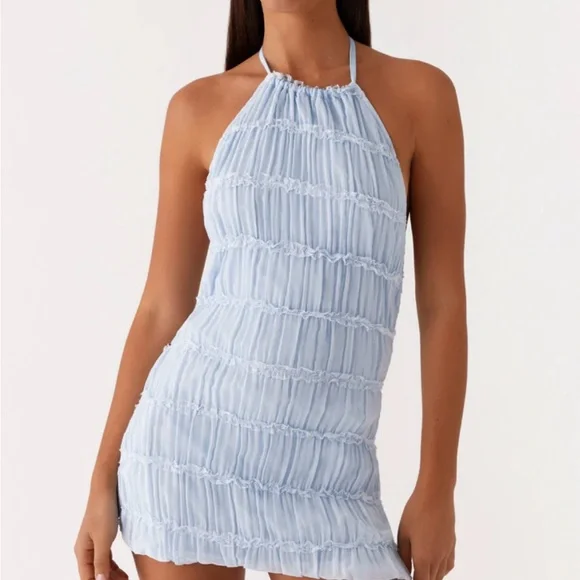 striped dress blue Peppermayo Raine Knit Maxi Dress - Blue UK XS/S main image 0